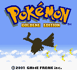 Pokemon Gold title screen for GameBoy Color